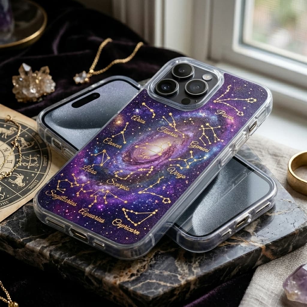 Yıldız Haritanı Cebinde Taşı: Burcuna Özel Mistik Telefon Kılıfı Tasarla!